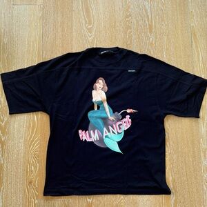 Palm Angels Mermaid Bomb Tee Black Oversize- Size M